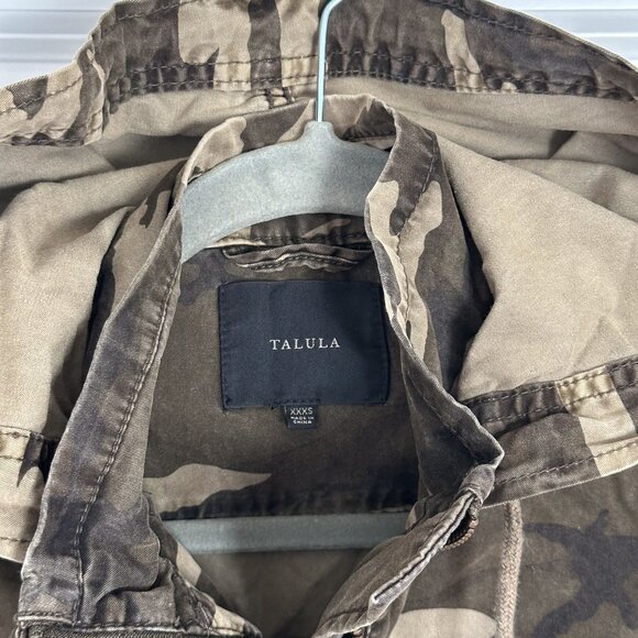 Talula Aritzia Cargo Army Camo Camp Trooper Jacket XXXS - Picture 3 of 7